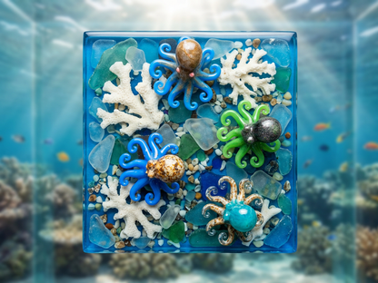 Resin Octopus Display Mini Decor