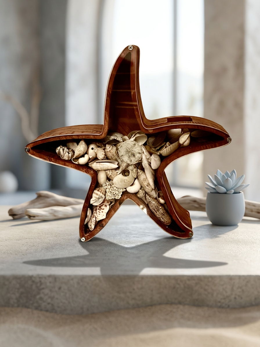 Starfish 8" Wooden Collection Banks